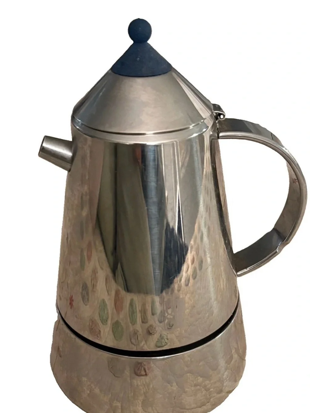 GB Guido Bergna 4 c Espresso Maker 18/10 Stainless Steel Italy - heavy Vintage